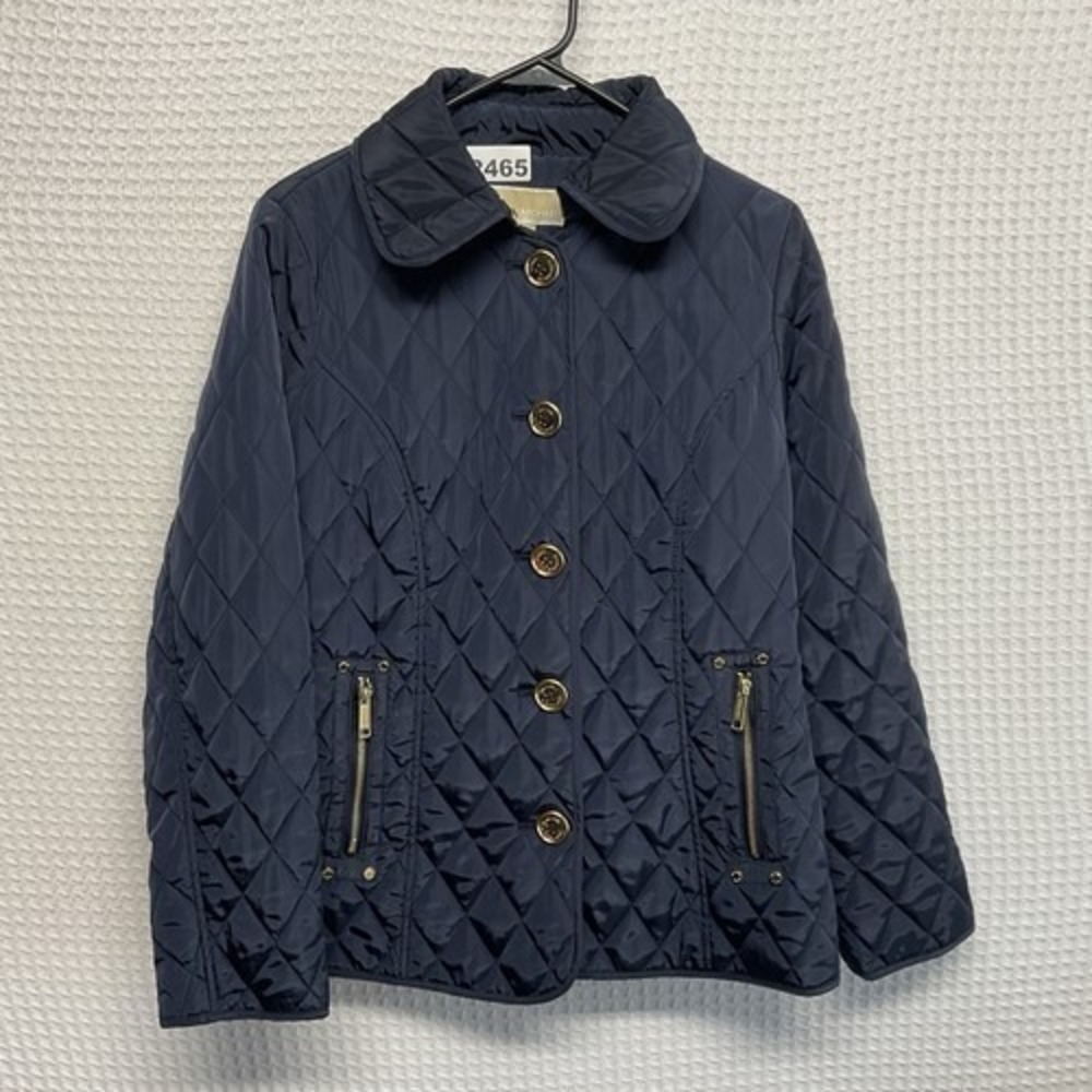 Michael‎ Kors Navy Lightweight Button Front Diamond Quilted Jacket Women S China - Picture 9 of 10